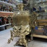 Самовар на дровах 45 литров желтый цилиндр