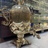 Самовар на дровах 45 литров желтый цилиндр