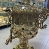 Самовар на дровах 45 литров желтый цилиндр