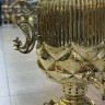 Самовар на дровах 45 литров желтый цилиндр