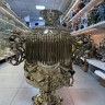 Самовар на дровах 45 литров желтый цилиндр